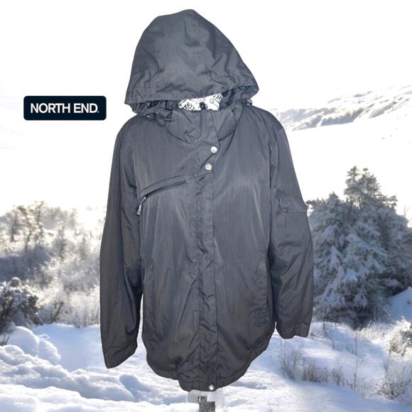 NORTH END Insulated Black Winter Jacket- XXLarge - Picture 1 of 9